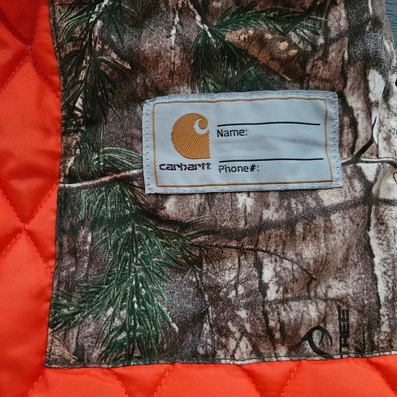 Carhartt Kids Realtree Xtra Camo Quilted Lining Full Zip Jacket Size L (14-16) - Picture 7 of 7